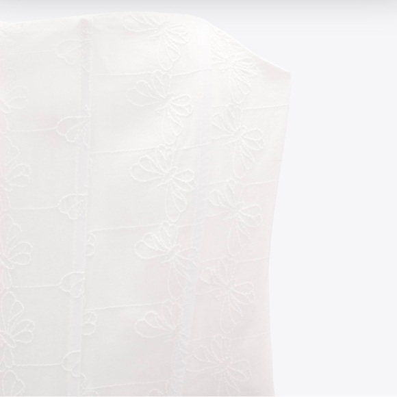 Zara embroidered corset top - Picture 8 of 11